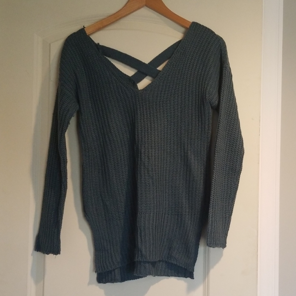Women's blue sweater